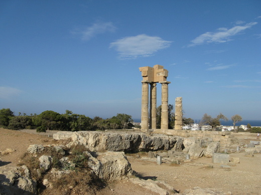 Akropolis - pozůstatky, město Rhodos